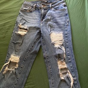 Fashion nova blue wash jeans